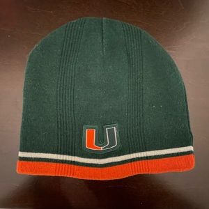 Miami Hurricanes reversible beanie